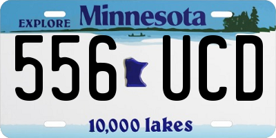 MN license plate 556UCD