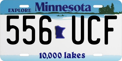 MN license plate 556UCF