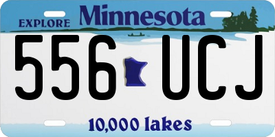 MN license plate 556UCJ