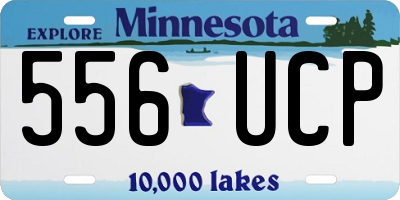 MN license plate 556UCP