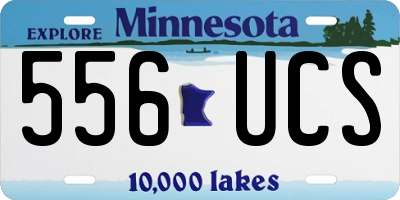 MN license plate 556UCS