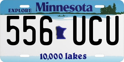 MN license plate 556UCU