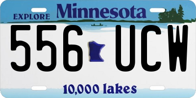 MN license plate 556UCW