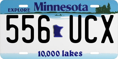 MN license plate 556UCX