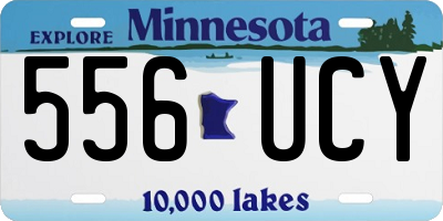 MN license plate 556UCY