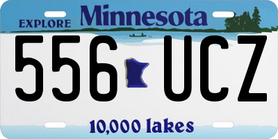 MN license plate 556UCZ