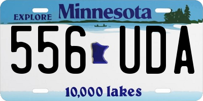 MN license plate 556UDA