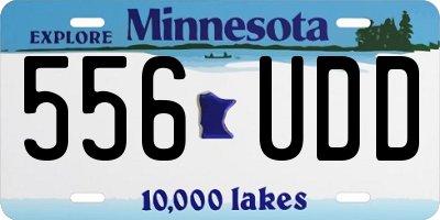 MN license plate 556UDD