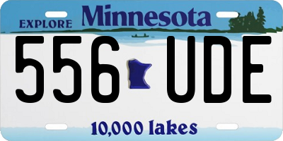 MN license plate 556UDE