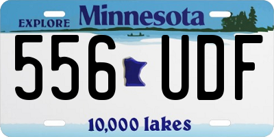 MN license plate 556UDF