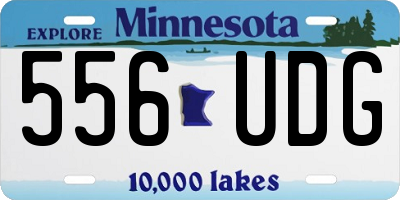 MN license plate 556UDG