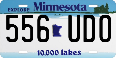 MN license plate 556UDO