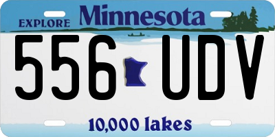 MN license plate 556UDV