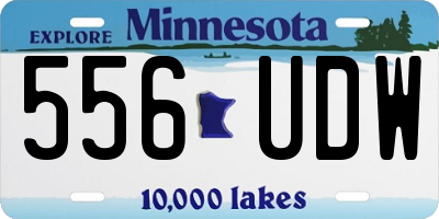 MN license plate 556UDW