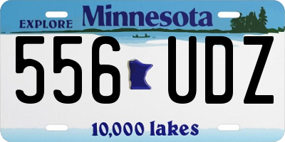 MN license plate 556UDZ