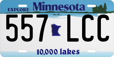 MN license plate 557LCC