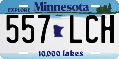 MN license plate 557LCH
