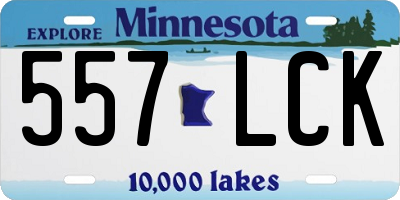 MN license plate 557LCK