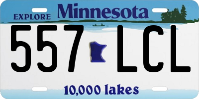 MN license plate 557LCL