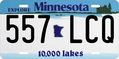 MN license plate 557LCQ