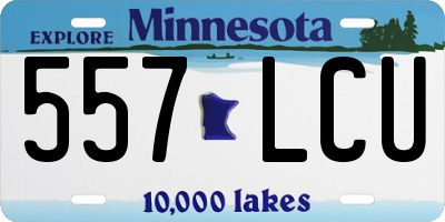 MN license plate 557LCU