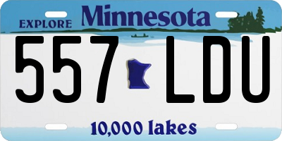 MN license plate 557LDU