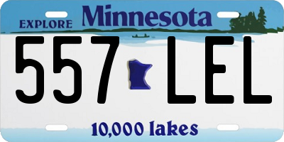 MN license plate 557LEL