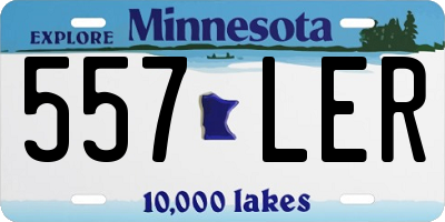 MN license plate 557LER
