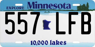 MN license plate 557LFB