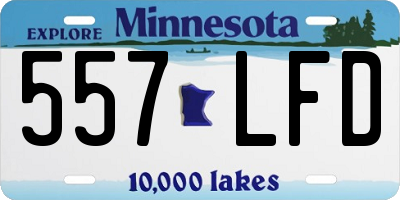 MN license plate 557LFD