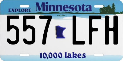MN license plate 557LFH