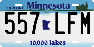 MN license plate 557LFM