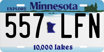 MN license plate 557LFN