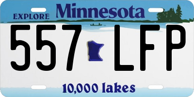 MN license plate 557LFP