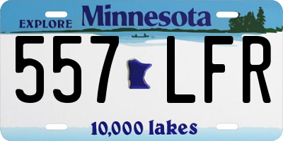 MN license plate 557LFR