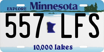 MN license plate 557LFS
