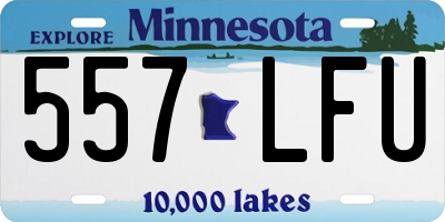 MN license plate 557LFU