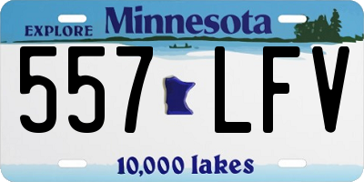 MN license plate 557LFV