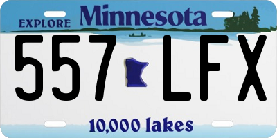 MN license plate 557LFX