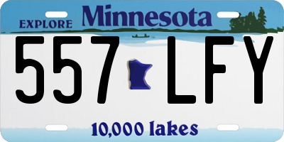 MN license plate 557LFY