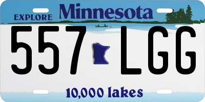 MN license plate 557LGG