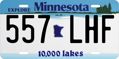 MN license plate 557LHF