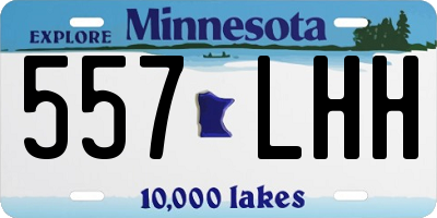 MN license plate 557LHH