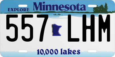 MN license plate 557LHM