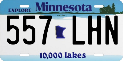 MN license plate 557LHN