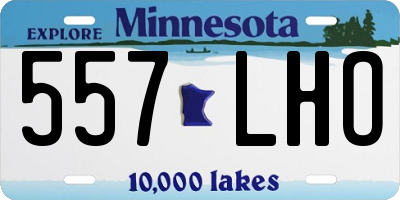 MN license plate 557LHO