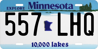 MN license plate 557LHQ