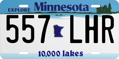 MN license plate 557LHR
