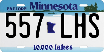 MN license plate 557LHS