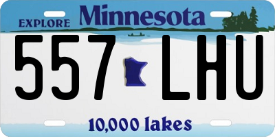 MN license plate 557LHU